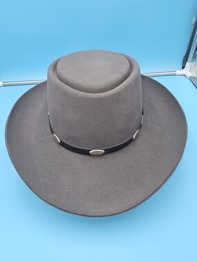 Stetson Gun Club "Gambler" - 5X Fur Felt In Gray, Size 7